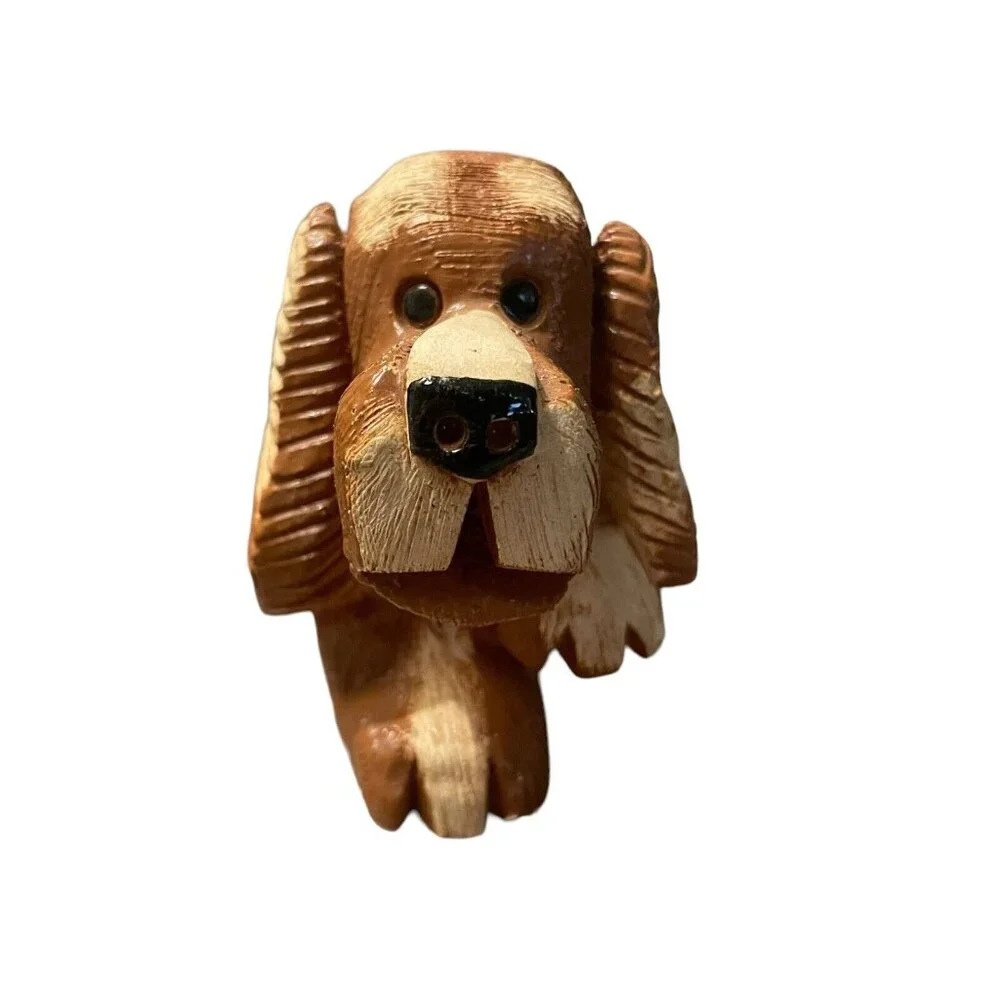 Artesania Rinconada Hound Dog Figurine Handmade Uruguay‎ Ceramic Retired VTG